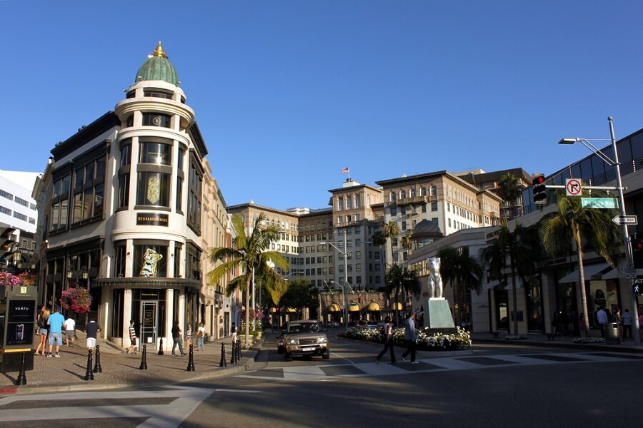 Rodeo Drive in Beverly Hills  Luxury Condo Tower