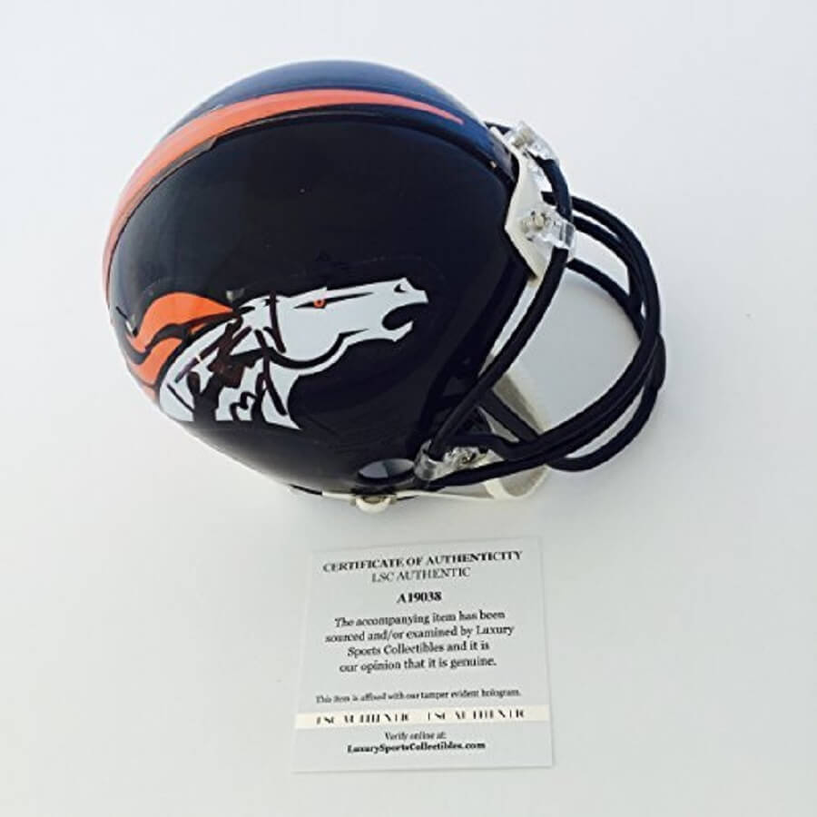 Helmet Signed by Manning
