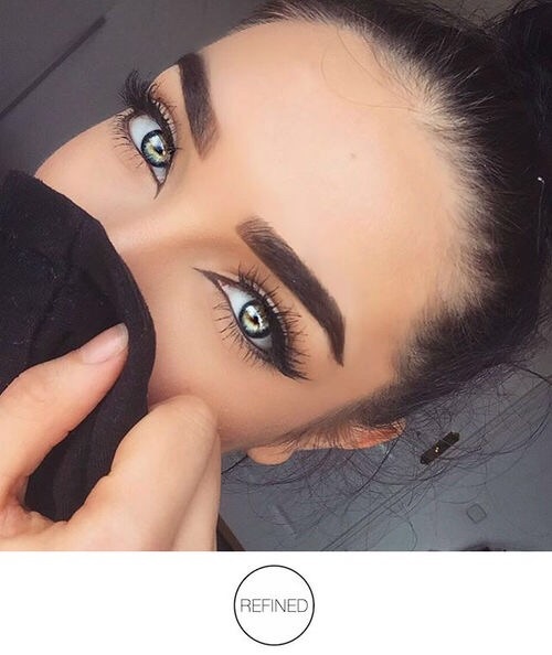 large eyebrows