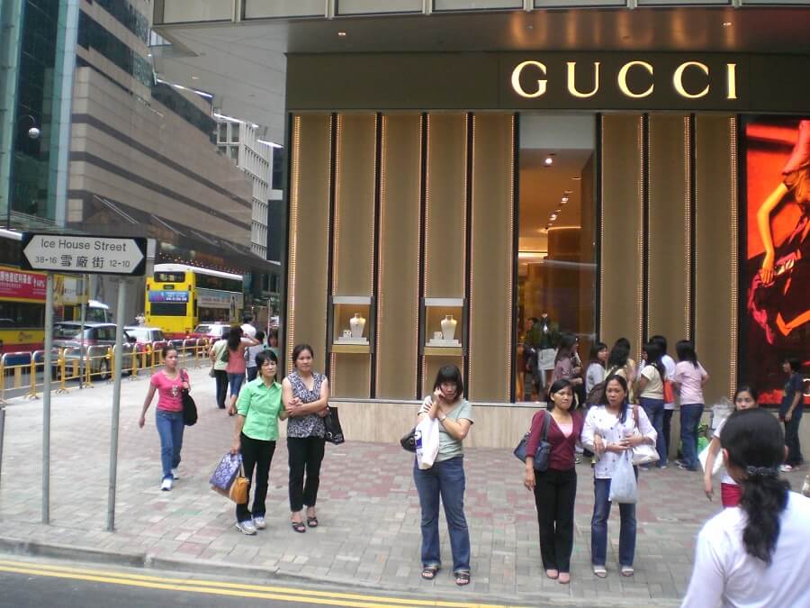 Gucci store in Hong Kong Gucci brand