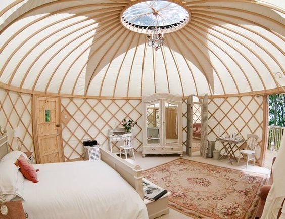 glamping fancy yurt