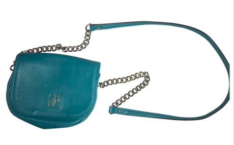 Turquoise Leather Crossbody Bag