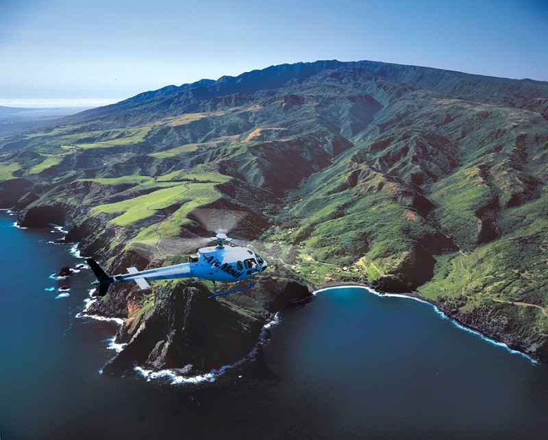helicopter ride over Maui