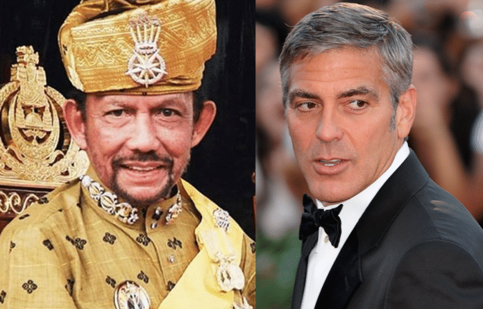 George Clooney, Sultan Hassanal Bolkiah