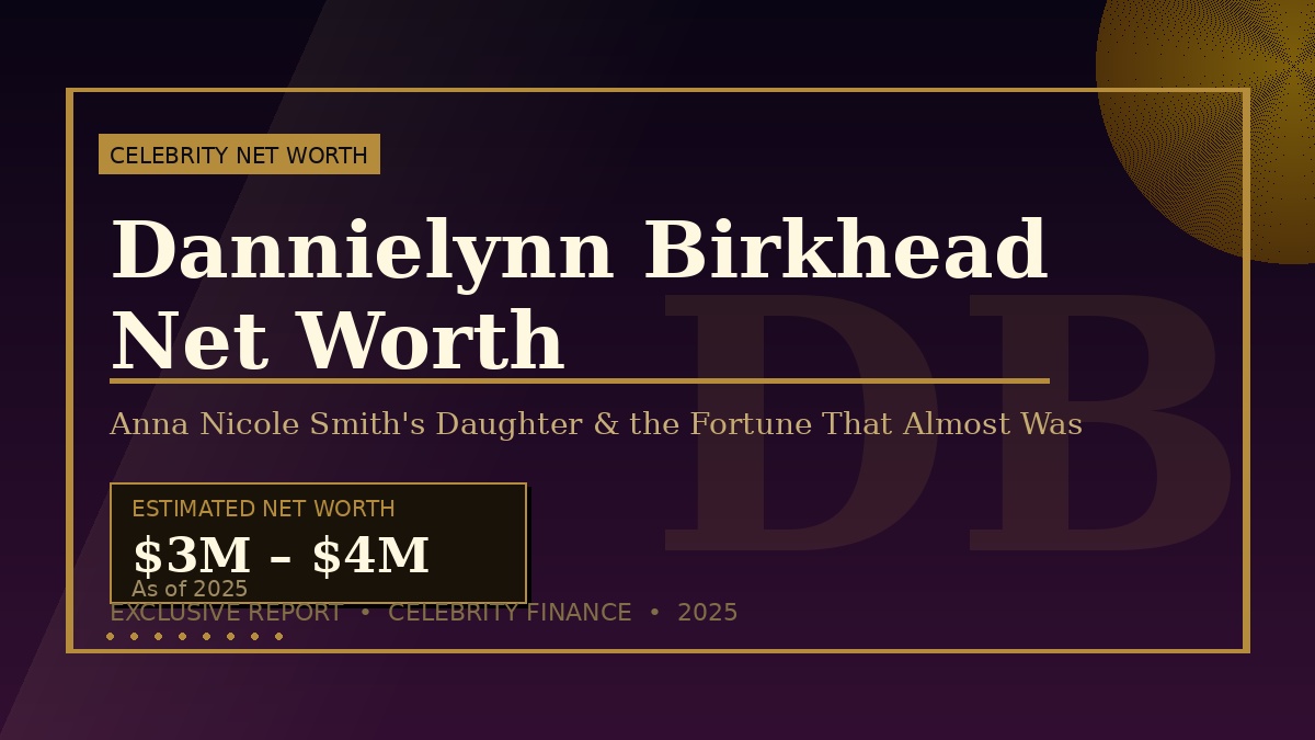 Dannielynn Birkhead Net Worth: Anna Nicole Smith’s Daughter and the Fortune That Almost Was