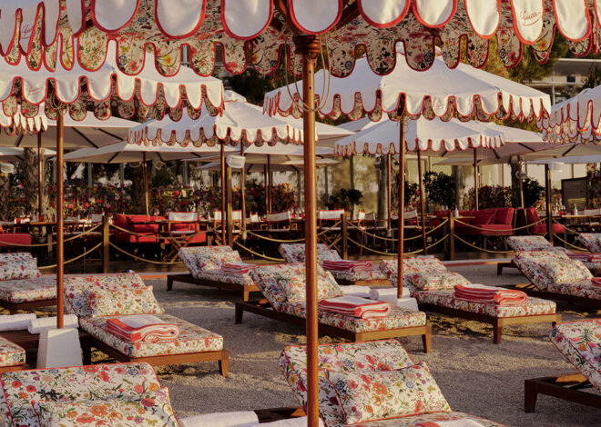 Gucci Marks Flora’s 60th Anniversary with Full Takeover of Monte Carlo’s La Rose des Vents Beach Club
