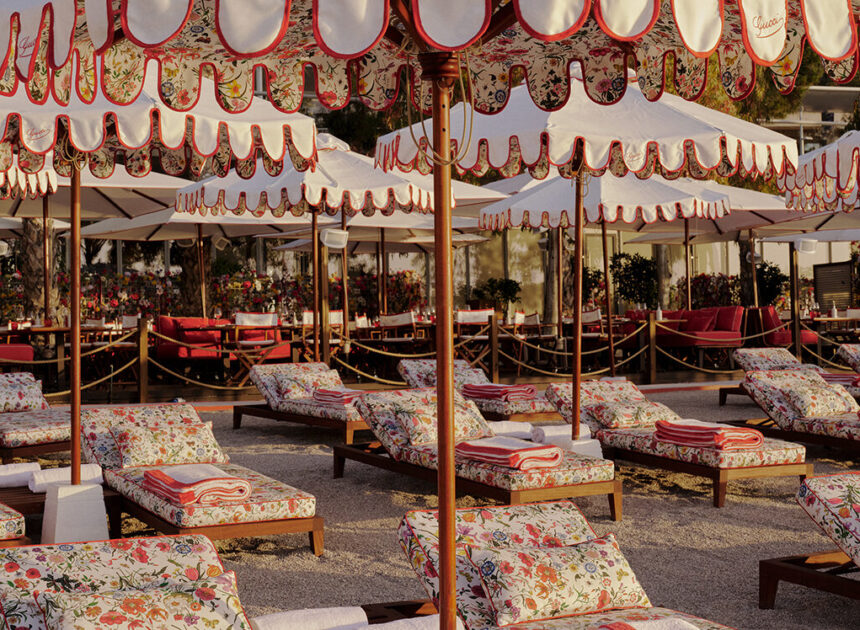Gucci Marks Flora’s 60th Anniversary with Full Takeover of Monte Carlo’s La Rose des Vents Beach Club