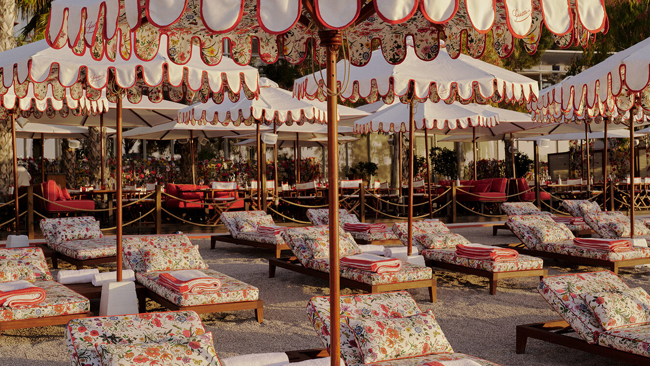 Gucci Marks Flora’s 60th Anniversary with Full Takeover of Monte Carlo’s La Rose des Vents Beach Club